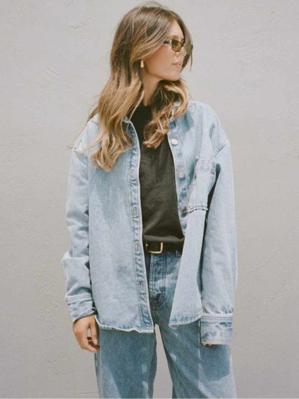 EUC PARKE Denim Shirt Jacket